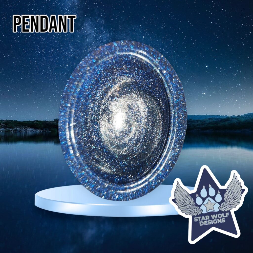 Swirly Blue Pendant
