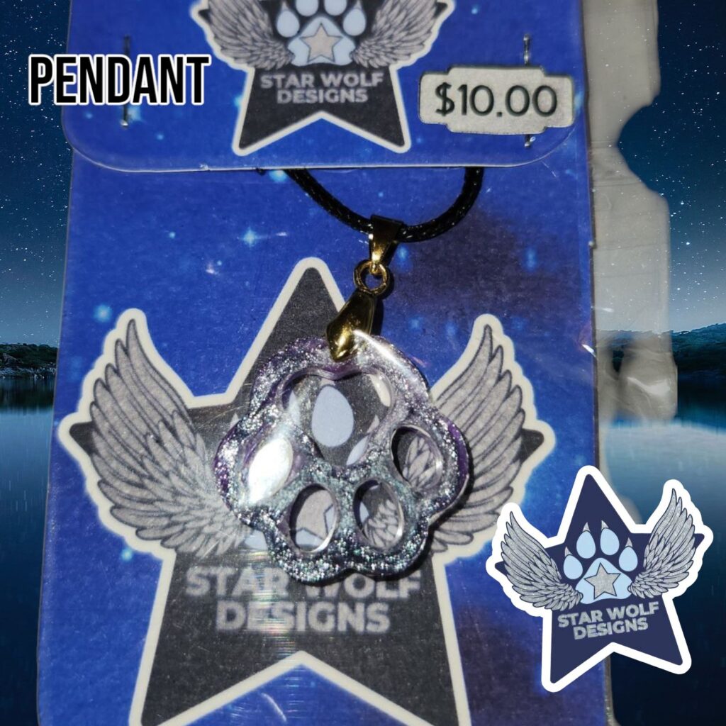 Pendant on a Star Wolf Designs card